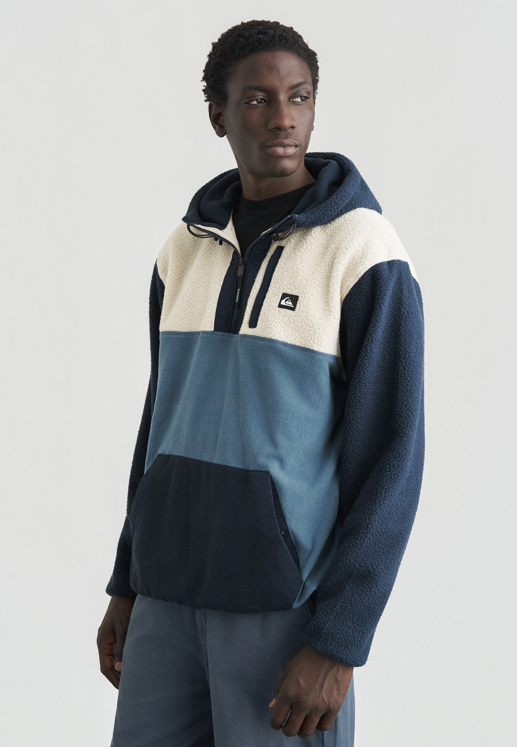 Pull Polaire Crivit Bleu 1/2 Zip Taille L - Homme - Très Bon état Occasion