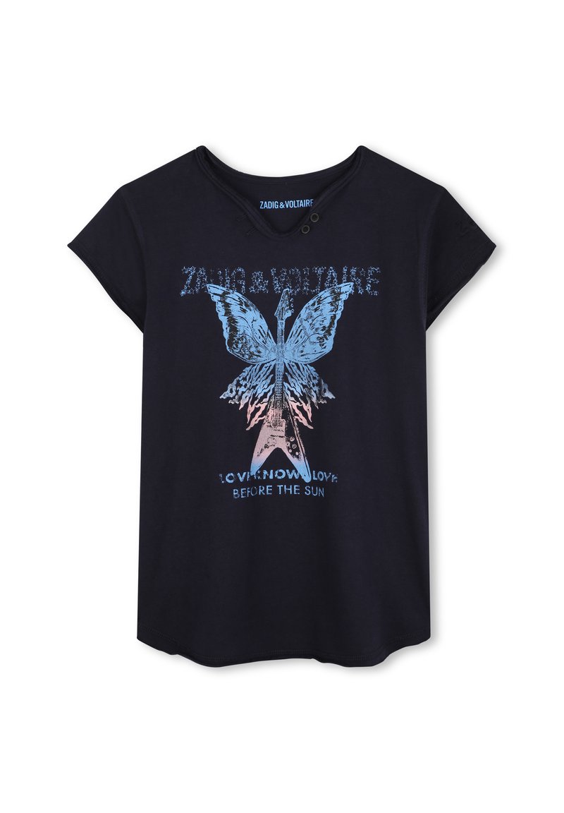 Zadig & Voltaire SHORT SLEEVES TEE - T-shirt print - dark blue