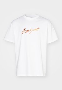 DRIP SCRIPT - Trükipildiga T-särk - white