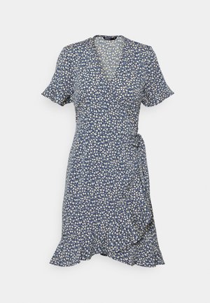 ONLOLIVIA WRAP DRESS - Dienas kleita - blue