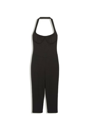Bershka, CORSET-EFFECT JUMPSUIT - JUMPSUIT - Combinaison - black