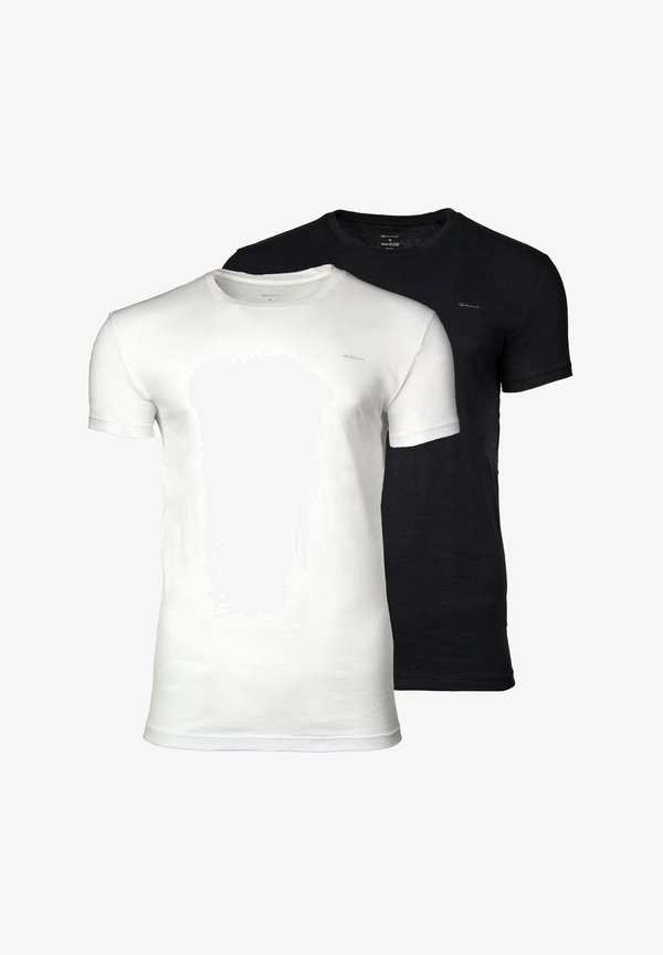 2-PACK - Pyjama top - schwarz weiß4