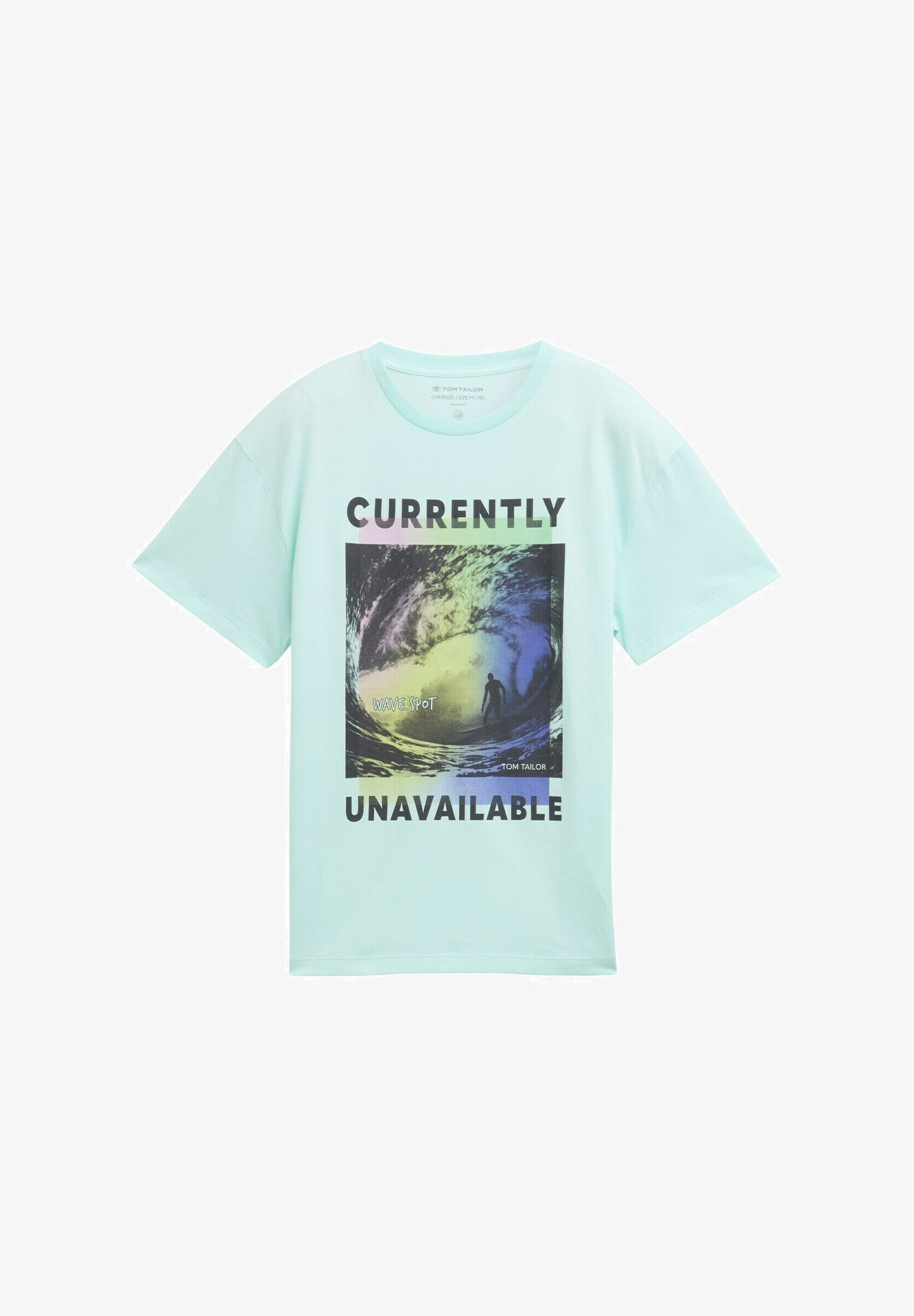 TOM TAILOR T-shirt print bleached aqua/mintgroen