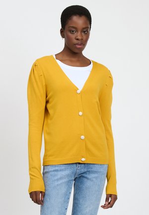 V-NECK WITH PUFFED SLEEVES - Vest - amber