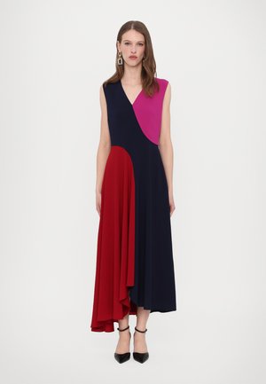 Roksanda MIRAL DRESS - Juhlamekko - fuchsia/crimson/navy