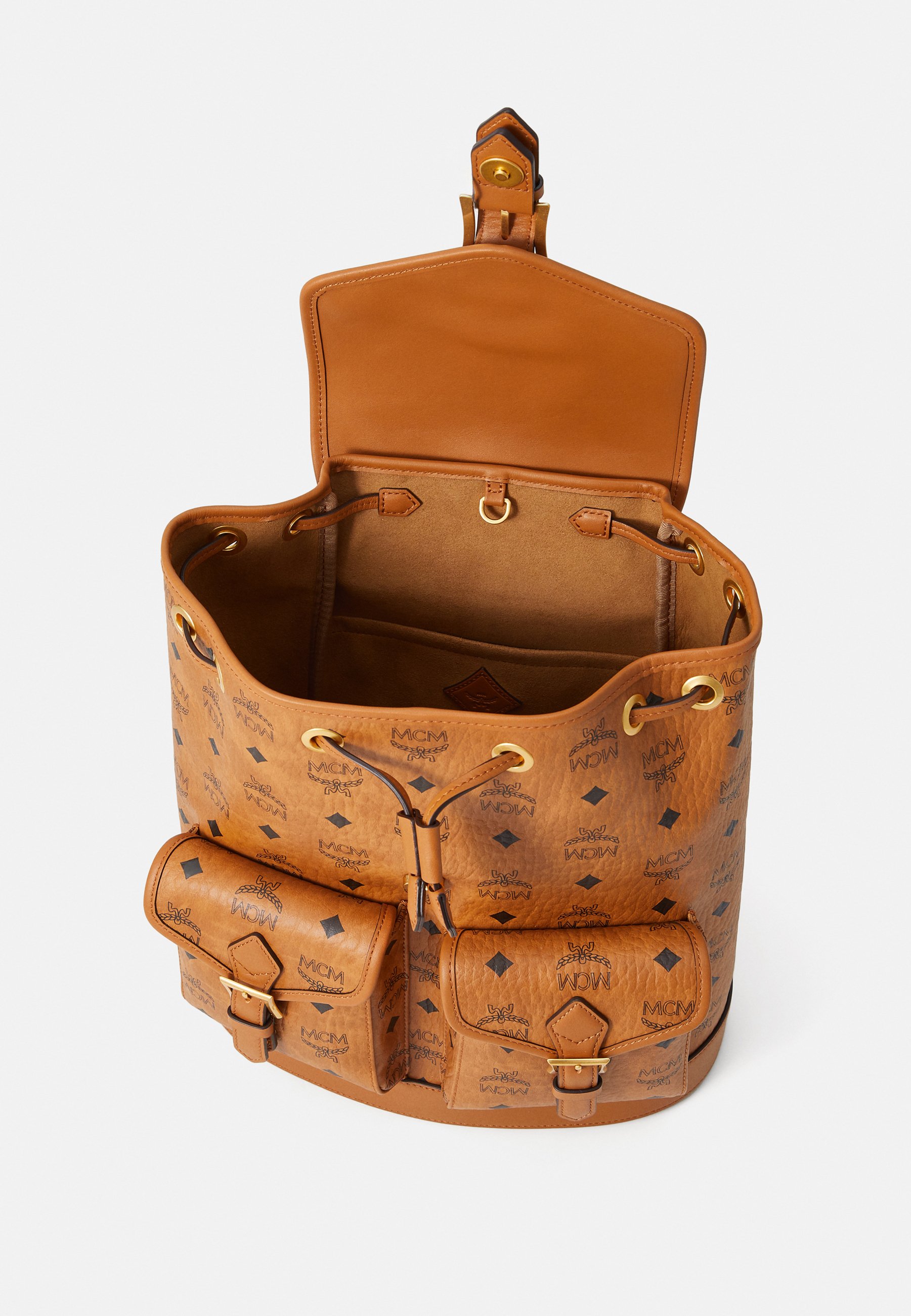 MCM AREN BACKPACK - Rucksack - cognac - Zalando.co.uk