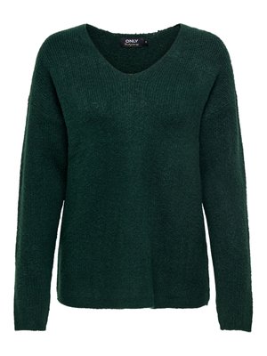 ONLY, ONLCAMILLA V-NECK L/S PULLOVER KNT NOOS - Jumper - scarab