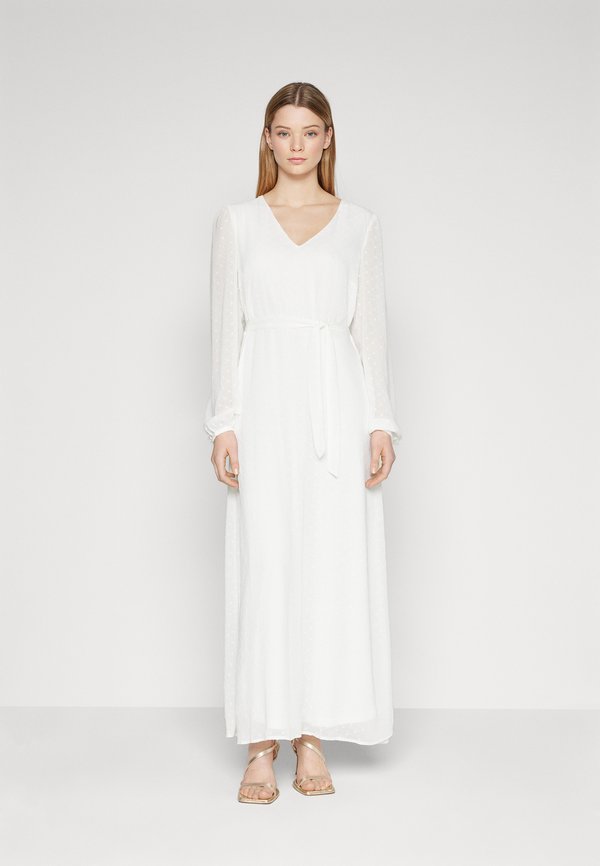 VIMALIANA V-NECK ANCLE DRESS - Occasion wear - cloud dancer