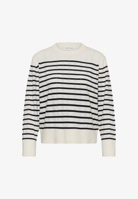Sélectionné, whisper white block stripe