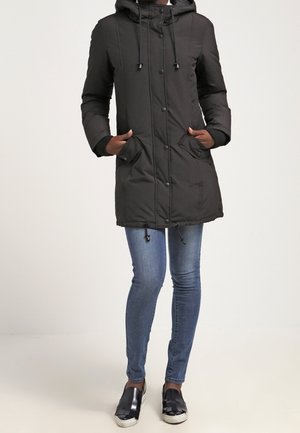 Daunenmantel - black
