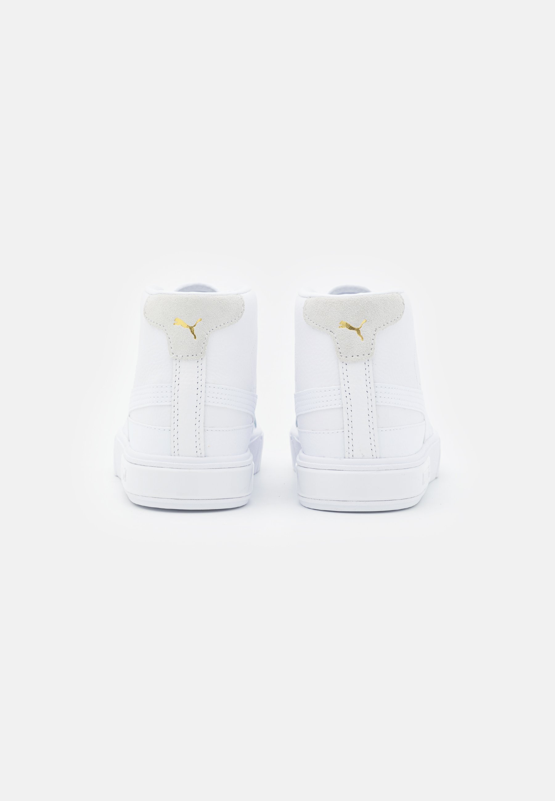Puma CALI STAR MID - Sneaker high - white/team gold/weiß - Zalando.de