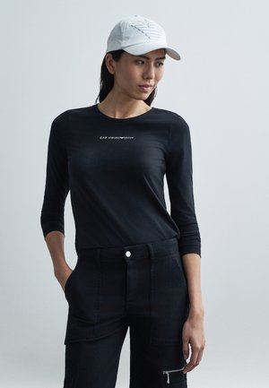 EA7 Emporio Armani Apdrukāts T-krekls - black