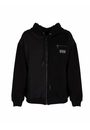 Sweater met rits - black