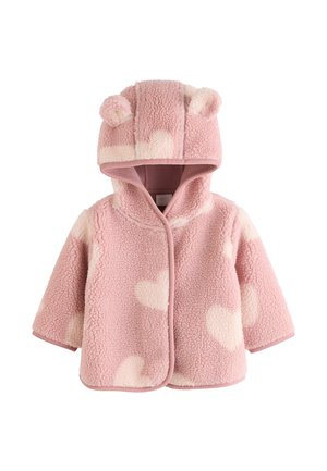 REGULAR FIT - BORG - Winter jacket - pink tonal heart printed