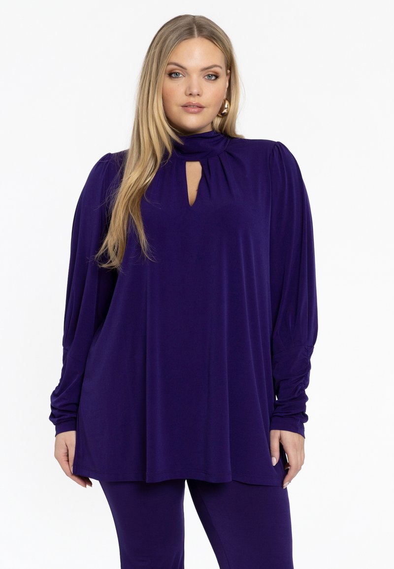 YOEK PLISSÉE - Langarmshirt - purple