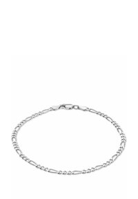 Silberne Gliederkette mit verdrehten Links und einem sicheren Verschluss, ausgestattet mit einer glatten, polierten Oberfläche und einheitlichen, ineinandergreifenden Designs.