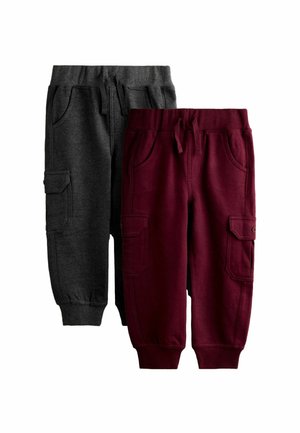 2-PACK - Cargobukser - burgundy red
