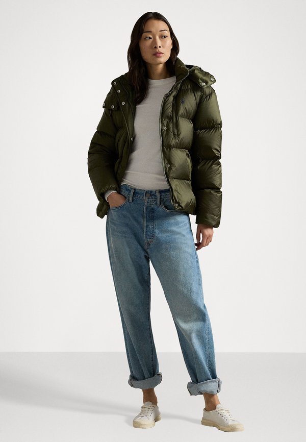 WATER REPELLENT QUILTED DOWN JACKET - Down jacket - new olive4