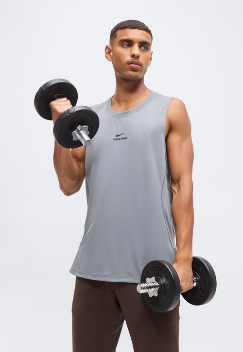 Nike TANK - Top - smoke grey/black — photo 4