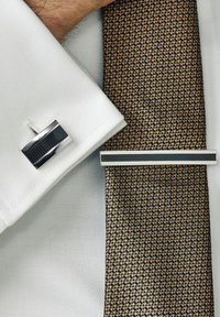 Next TEXTURED  SET - Manschettknapp - silver coloured