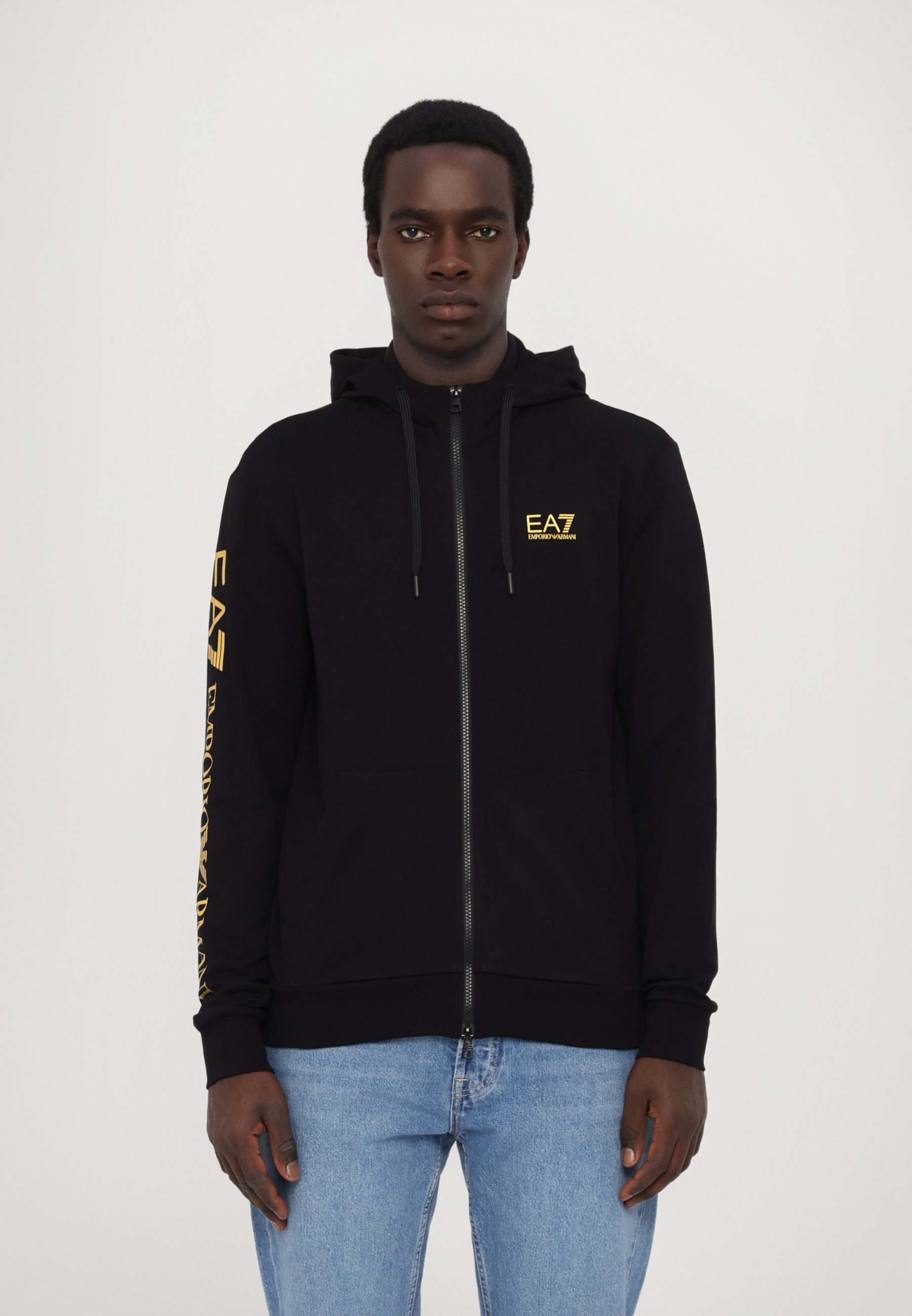 EA7 Emporio Armani Kapuzenpullover black/gold/schwarz