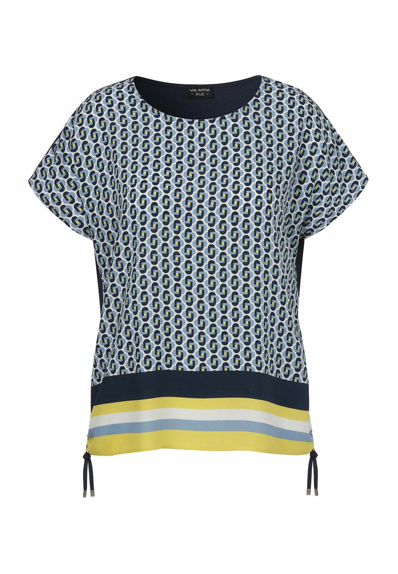 Via Appia Due Print T-shirt - dunkelblau