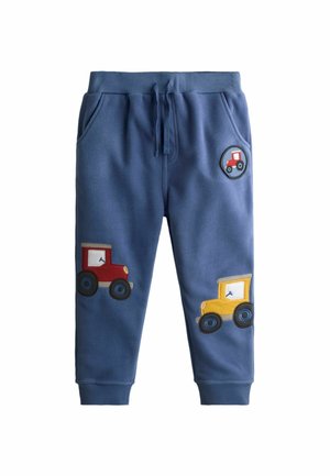 REGULAR FIT APPLIQUÉ JOGGERS   - Treniņtērpa apakšdaļas - blue tractor