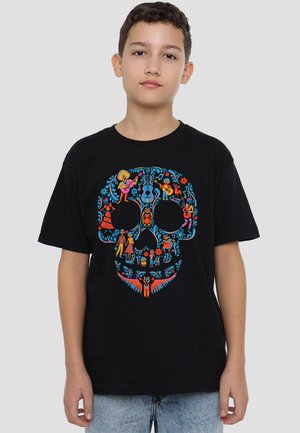COCO DAY OF THE DEAD SKULL WITH RIVERA FAMILY - Print T-shirt - black