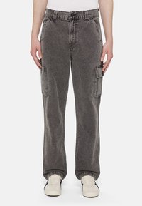 Dickies NEWINGTON - Džíny Relaxed Fit - dble dye acid wash black