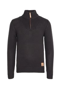 Solid Strickpullover - black