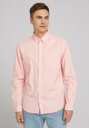 STRUKTURIERTES - Shirt - red white circled structure