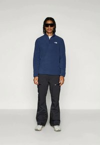 The North Face M GLACIER FLEECE 1/4 ZIP JACKET - Felpa in pile - summit navy