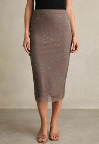 Reiss RITA  - Uska suknja - taupe brown