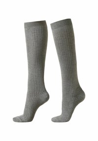 Kniestrümpfe - grau grigio medio melange