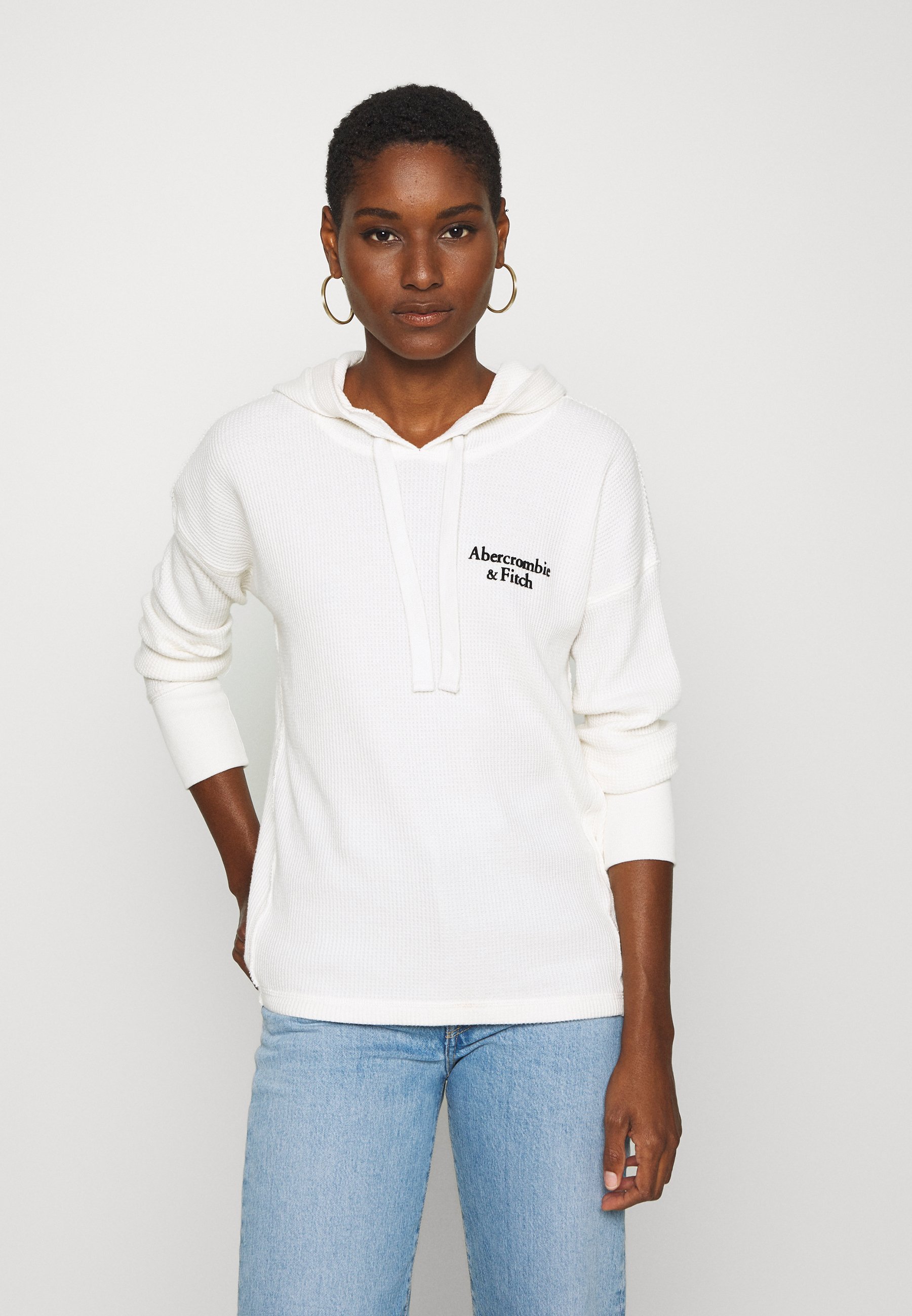 Abercrombie & Fitch LOGO HOOD Hoodie white Zalando.nl Abercrombie & Fitch CORE Hoodie white Zalando.nl