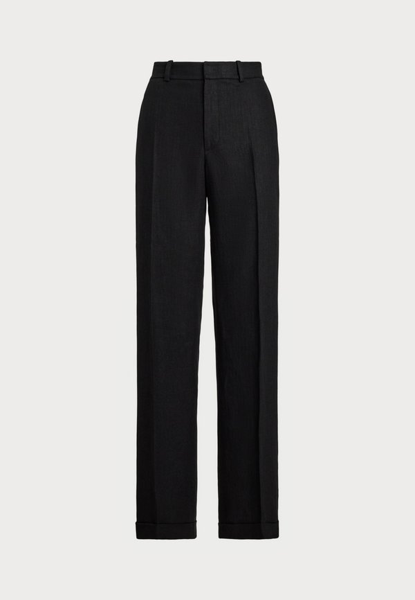 LINEN HERRINGBONE RELAXED STRAIGHT PANT - Trousers3