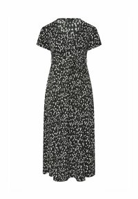 Yours Clothing SPOT PRINT WRAP MAXI  - Maksimekko - black