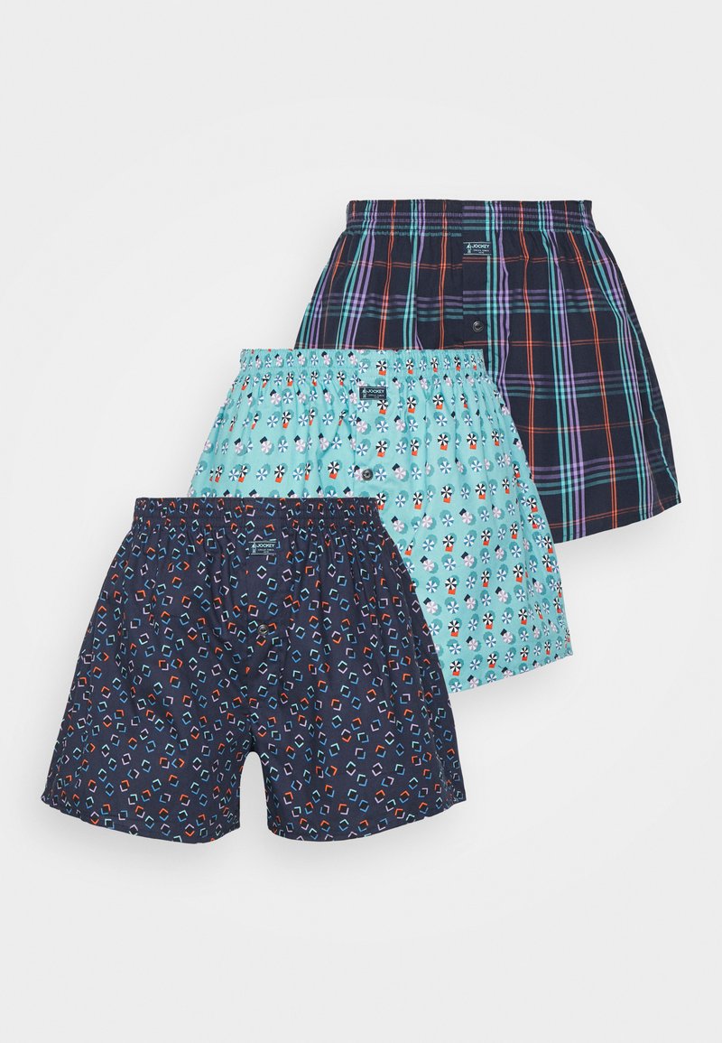 Herren Unterhosen | Jockey 3 PACK Boxershorts blue haze/blau - NE46658 Herren Unterhosen | Jockey 3 PACK Boxershorts blue haze/blau - NE46658
