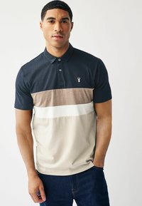 Next - CHEST BLOCK STANDARD - Polo marškinėliai - navy blue neutral Miniatiūros vaizdas 1