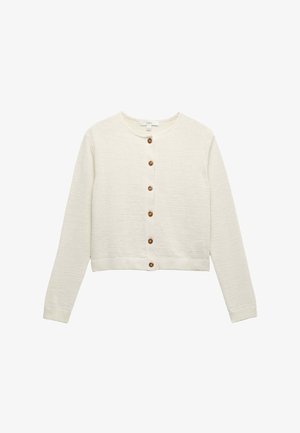 Marks & Spencer, RICH BUTTON THROUGH - Cardigan - light natural