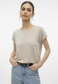 Vero Moda VMAVA - Basic T-shirt - silver lining