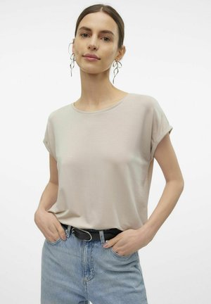 Vero Moda AVA PLAIN - T-shirt basic - silver lining