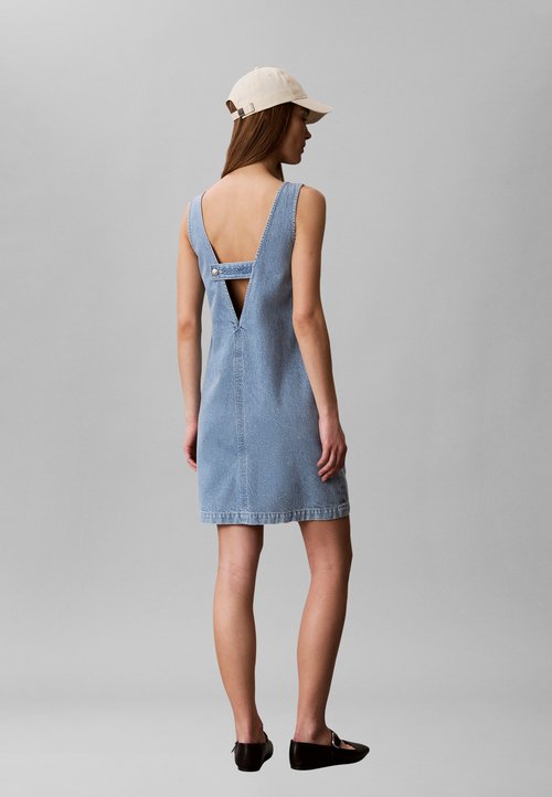 adicolor denim 3-stripes tank dress Blue adidas Adicolor Denim 3-Stripes Tank Dress