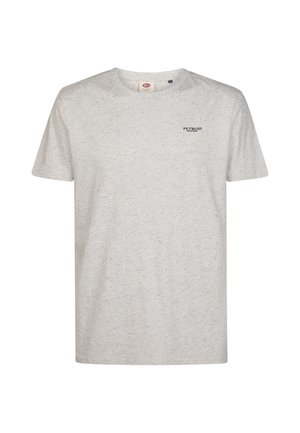 Petrol Industries, MELANGE JERSEY T-SHIRT IRVING - T-shirt basic - antique white melee