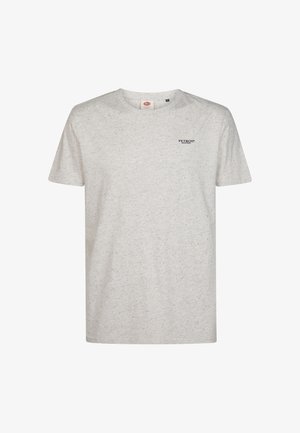 Petrol Industries, MELANGE JERSEY T-SHIRT IRVING - T-shirt basic - antique white melee