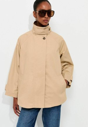 New Look, STONE FUNNEL NECK RAGLAN SLEEVE JACKET - Kevyt takki - stone