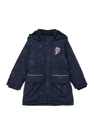 s.Oliver MIT PAILLETTEN - Winterjas - navy