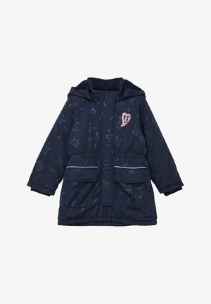 MIT PAILLETTEN - Wintermantel - navy