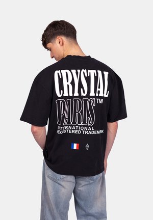 CRYSTAL PARIS TRADEMARK - T-shirt print - black