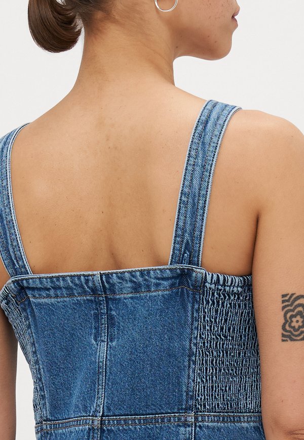 FIT N FLARE PITNEY - Denim dress - medium wash4